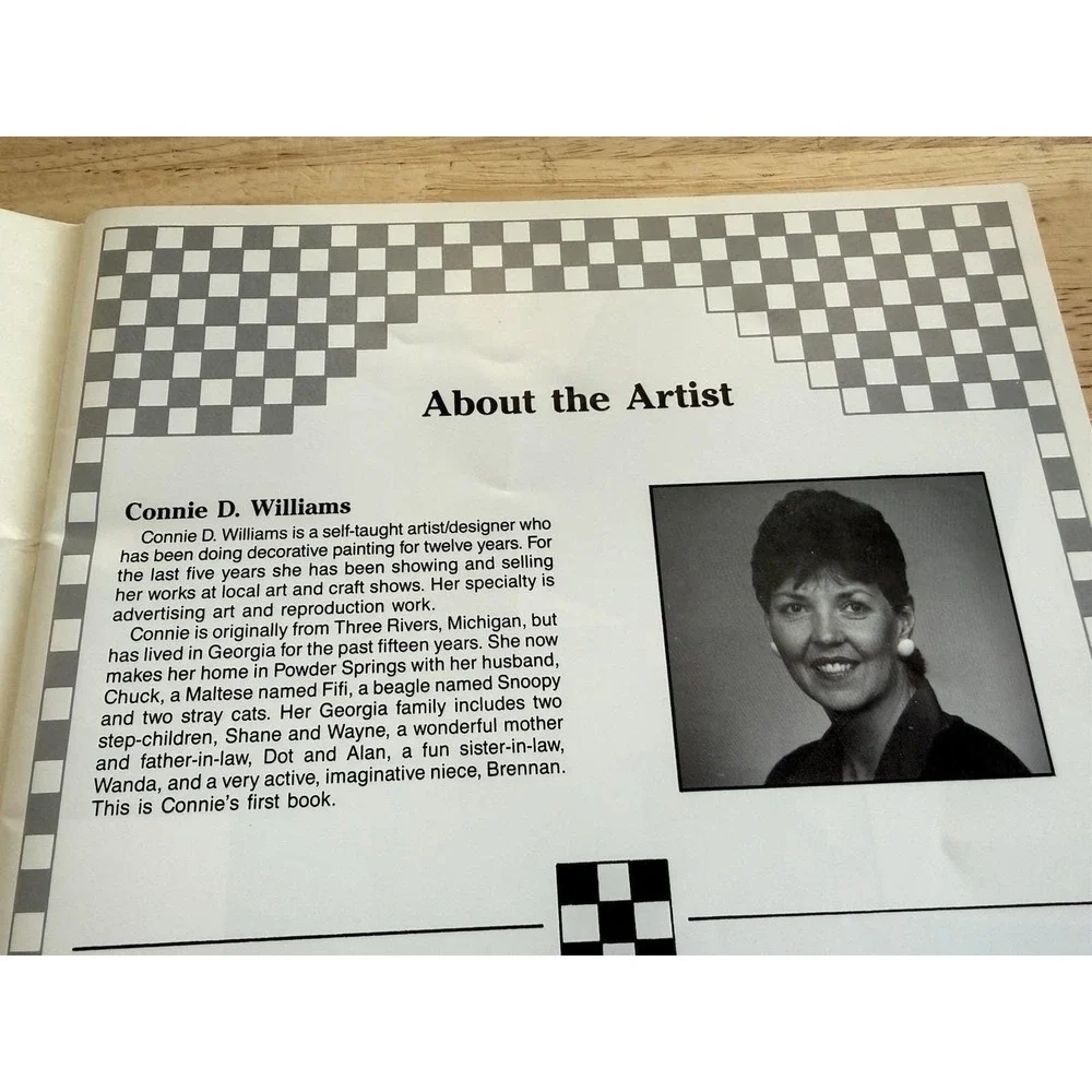 Old Fashioned Labels To Paint‎ Book 1990 Connie D Williams Plaid Crafts